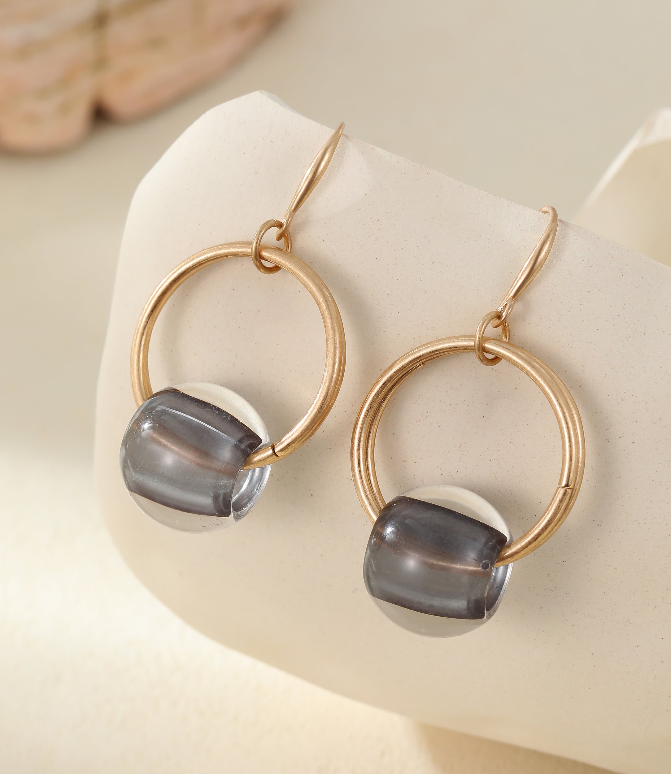 Elena Beaded Loop Earrings
