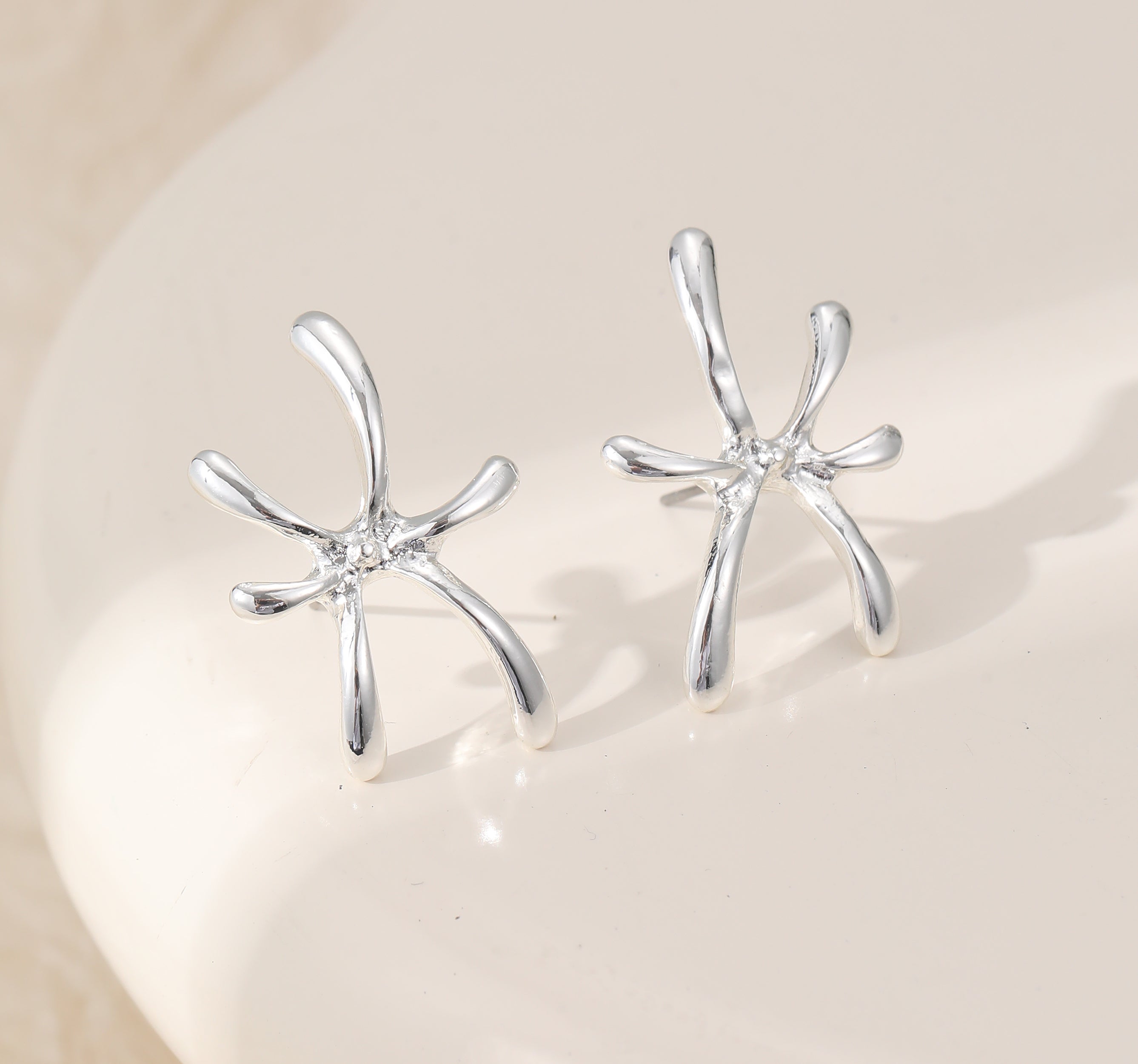 Grace Abstract Stud Earrings - The Coastal Boutique