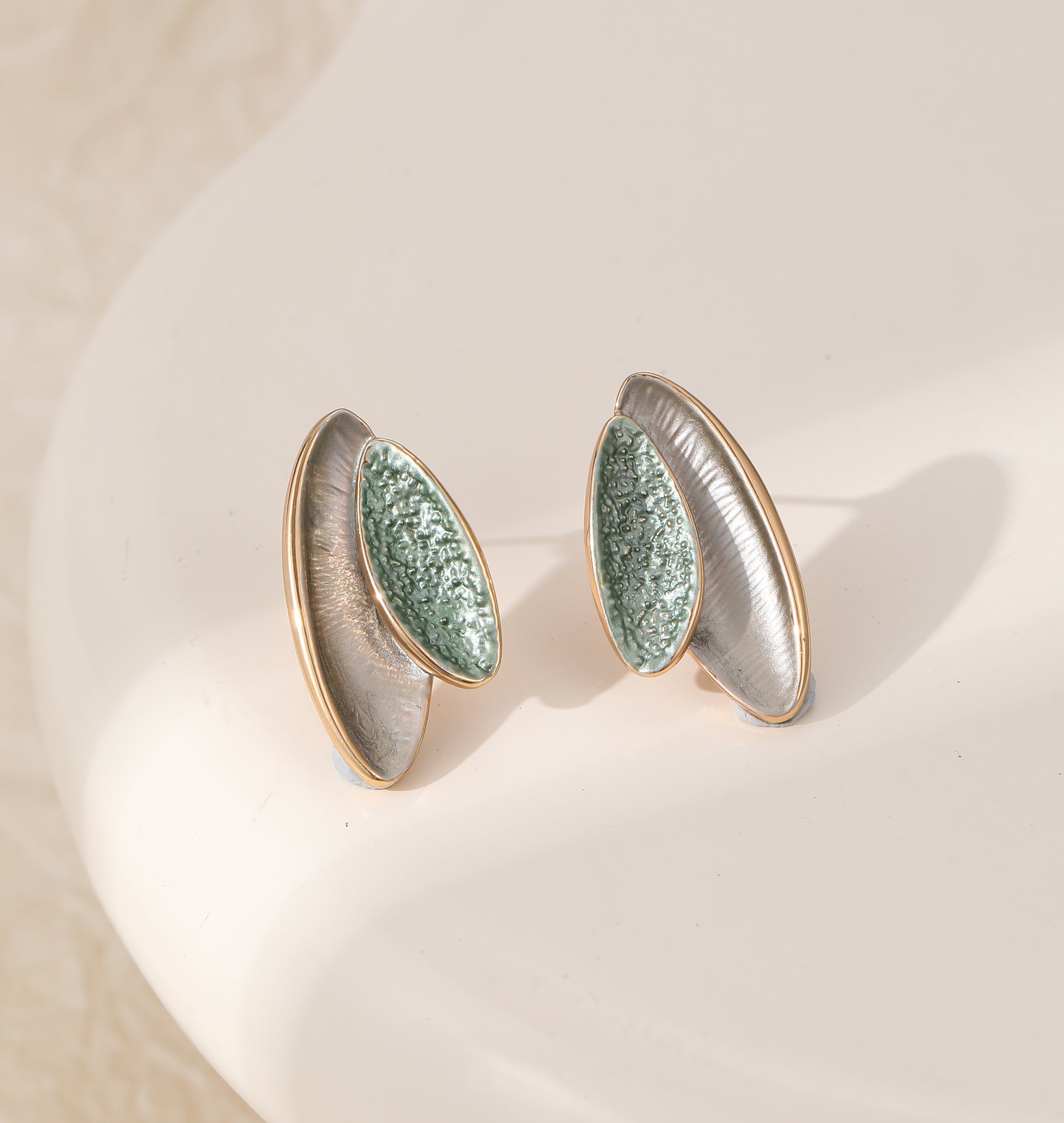 Juliette Leaf Stud Earrings - The Coastal Boutique