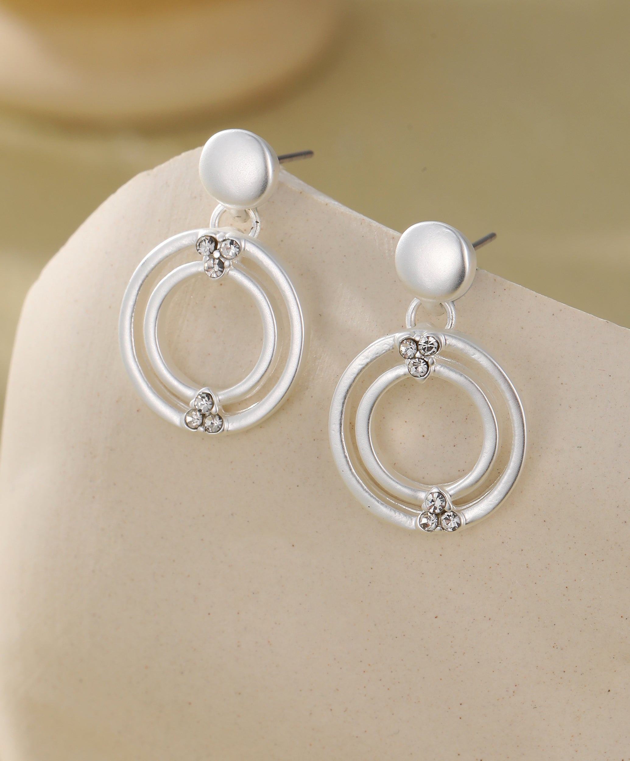 Nelly Circle Drop Earrings