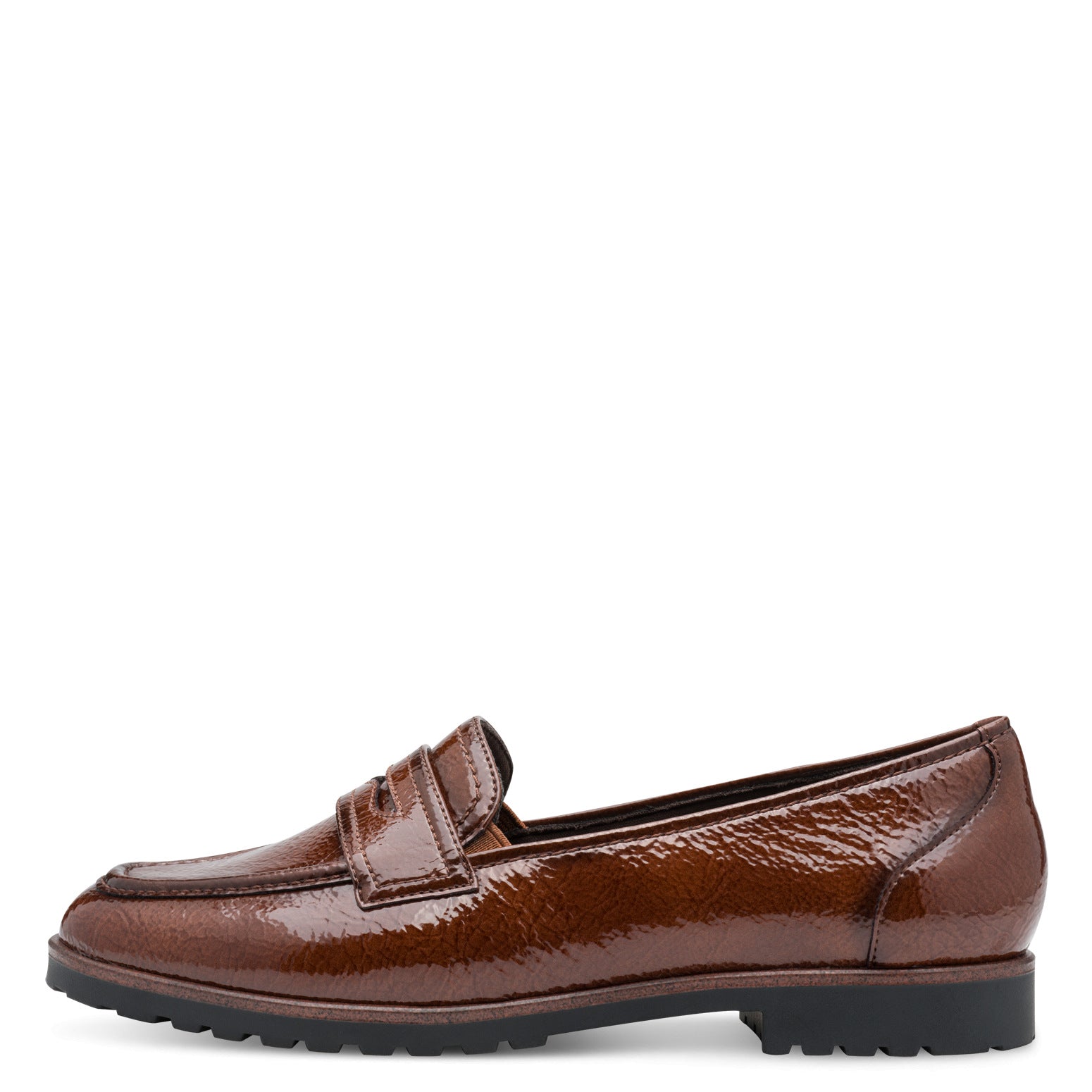 Tamaris Patent Brown Loafers image 4