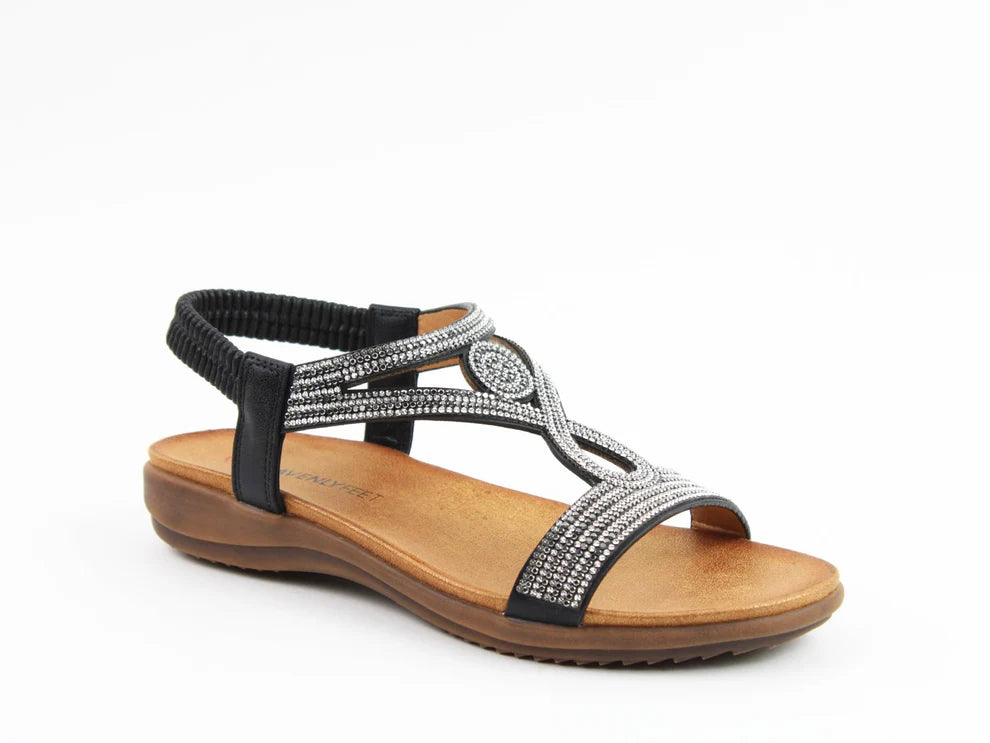 Heavenly Feet Pippa Metallic Sandal image 0
