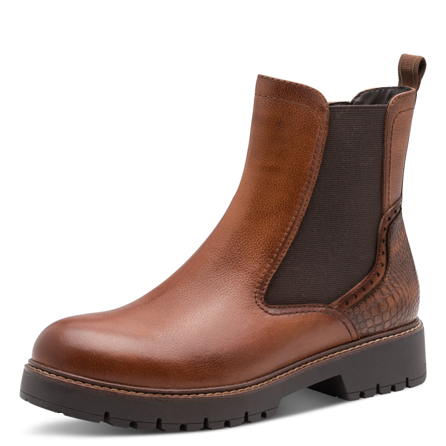 Tamaris Leather Chunky Chelsea Boots image 1
