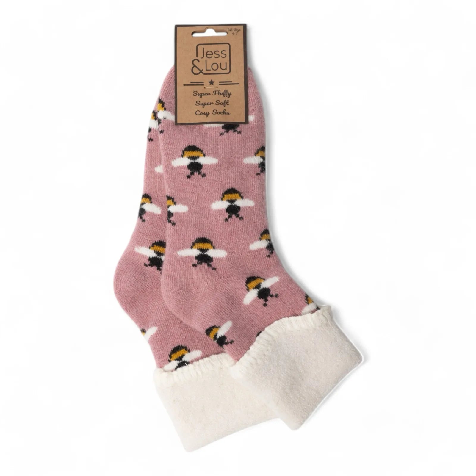 Wool Bee Cuffed Socks image 0