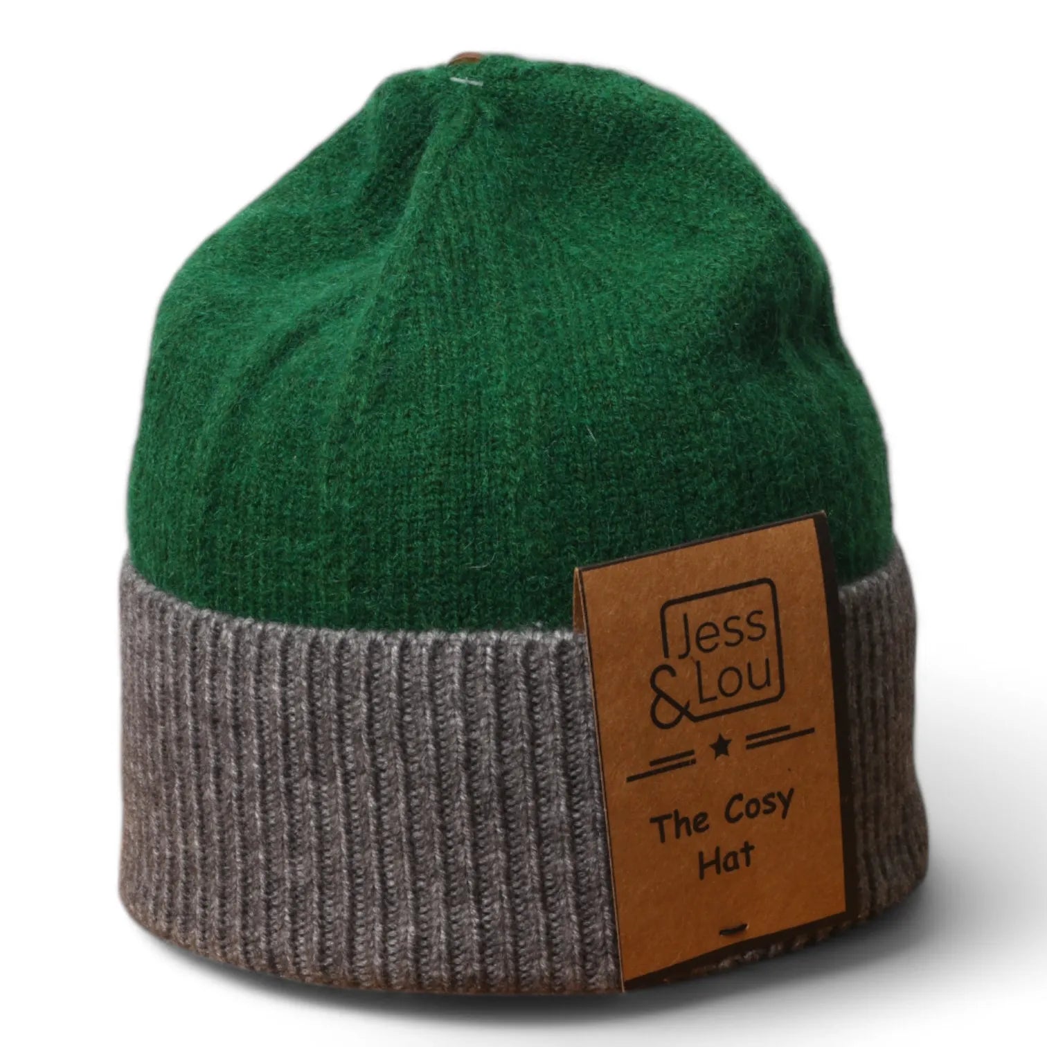 Block Knit Beanie Hat image 1