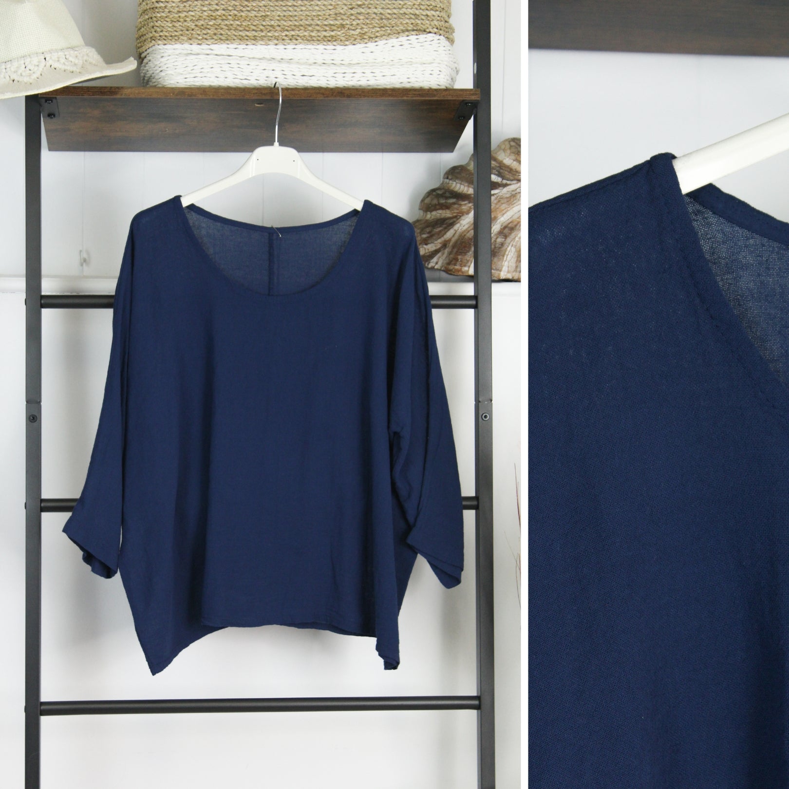 Linen Mix Cropped Top image 11