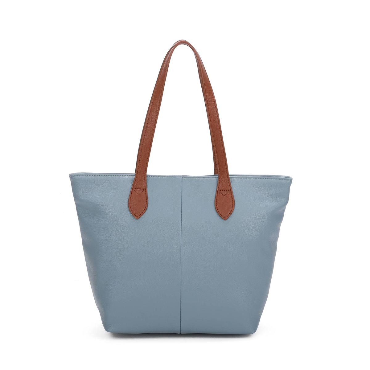 Two-tone handle tote bag in Navy, Teal, Dark Grey and Coffee - product view 20