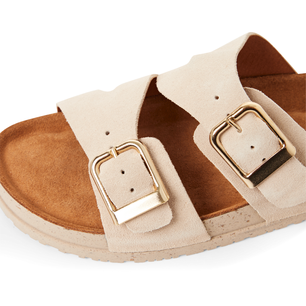 Tamaris Leather Buckled Sliders image 5