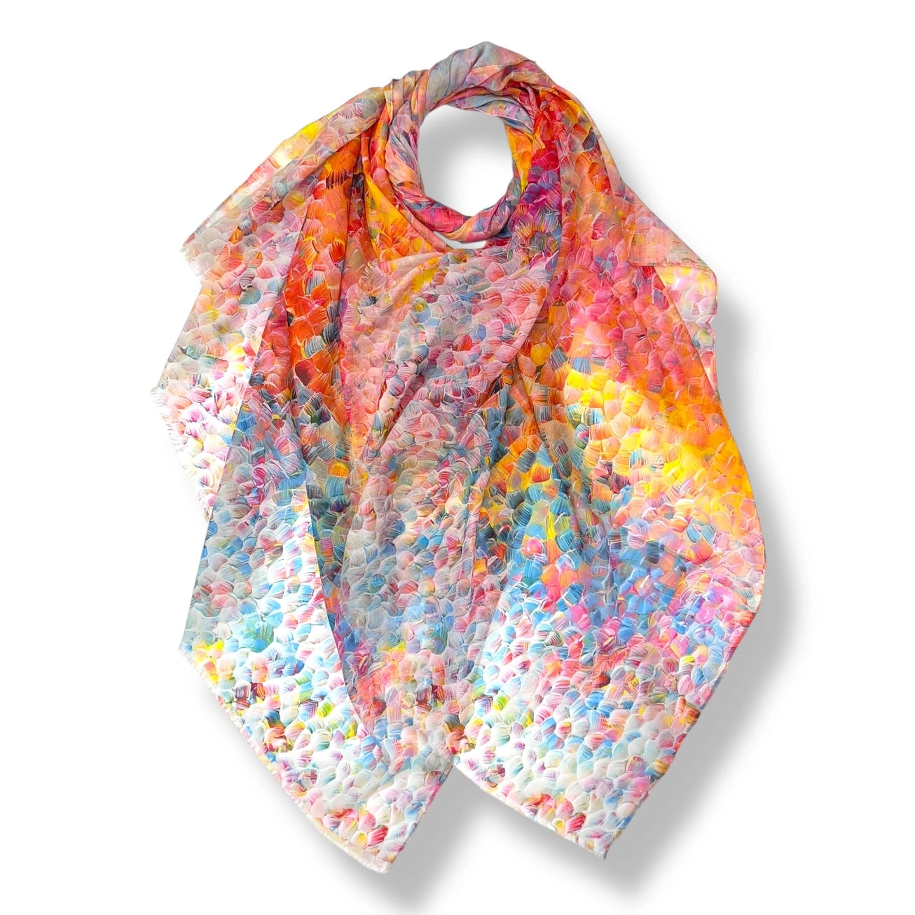 Vibrant Mosaic Print Scarf - The Coastal Boutique