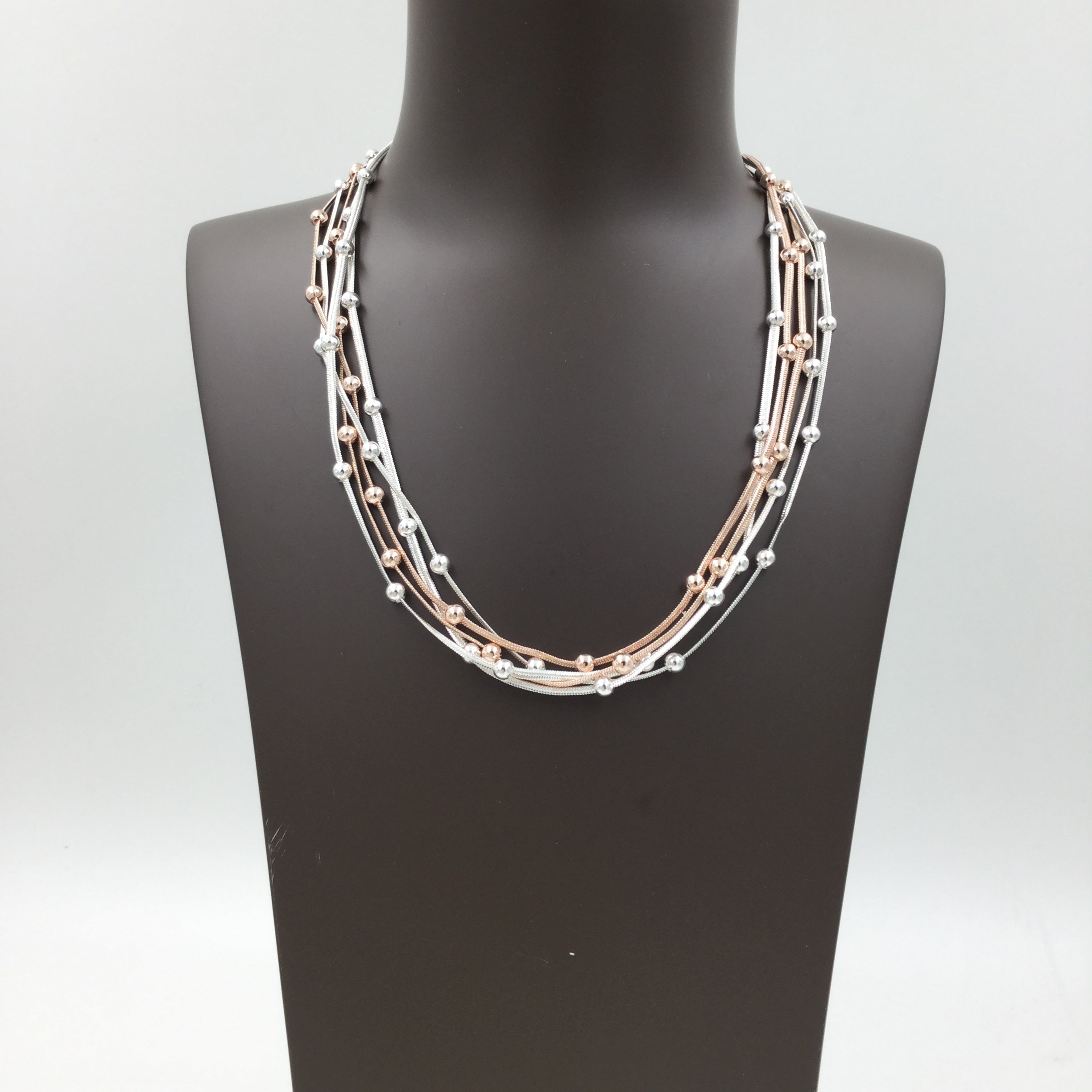 Two Tone Strand Necklace image 0