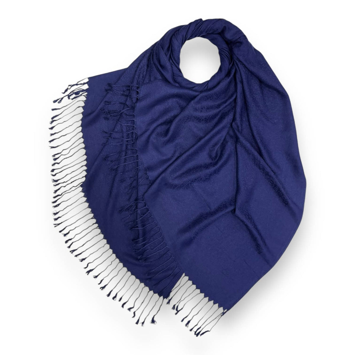Pashmina paisley print finished with tassels