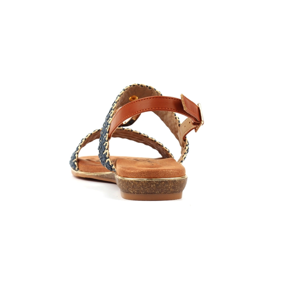 Lunar Jules Woven Slingback Sandals