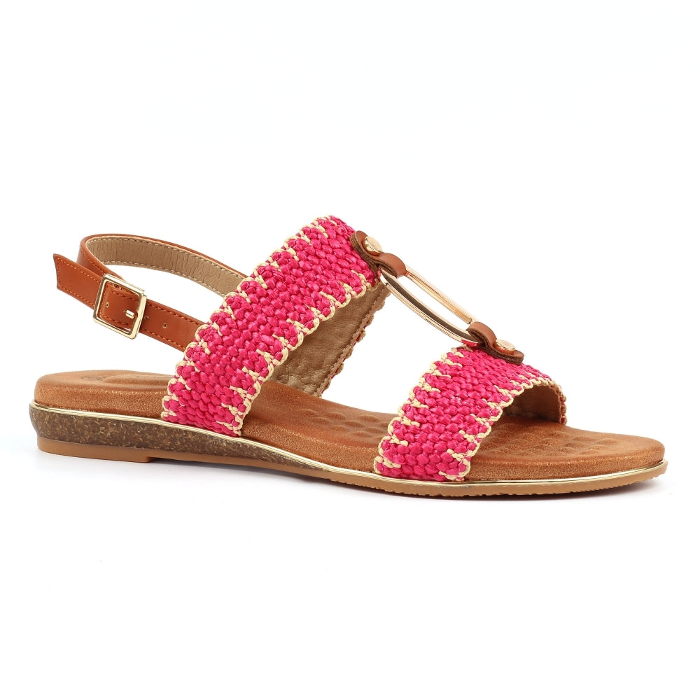 Lunar Jules Woven Slingback Sandals