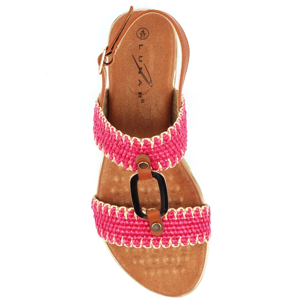 Lunar Jules Woven Slingback Sandals