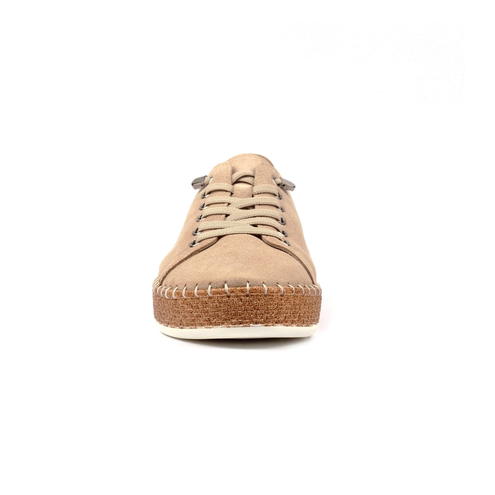 Lunar Maddison Leather Suede Platform Trainer