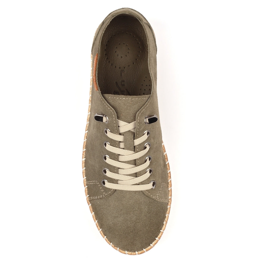 Lunar Maddison Leather Suede Platform Trainer