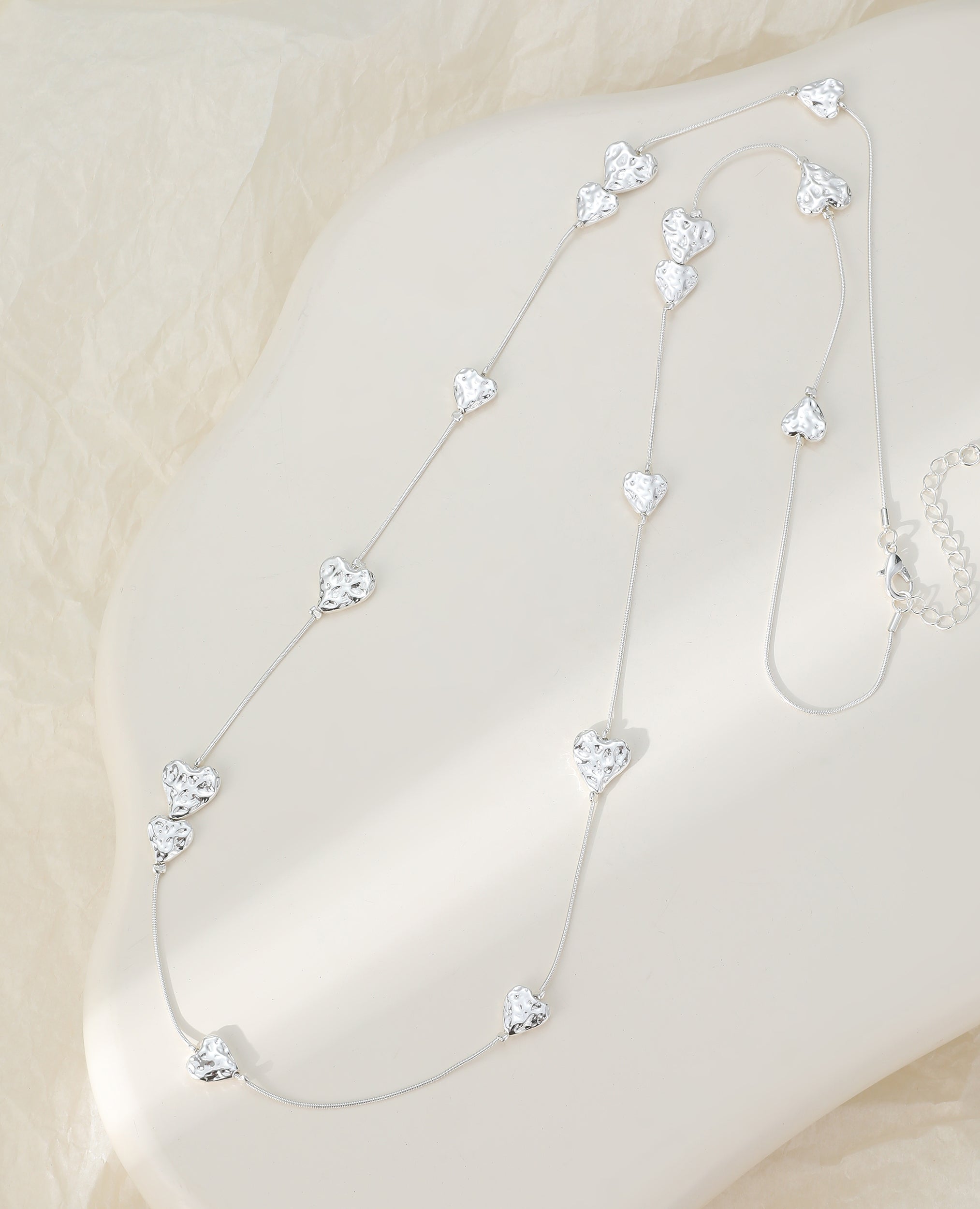 Elspeth Long Heart Necklace - The Coastal Boutique