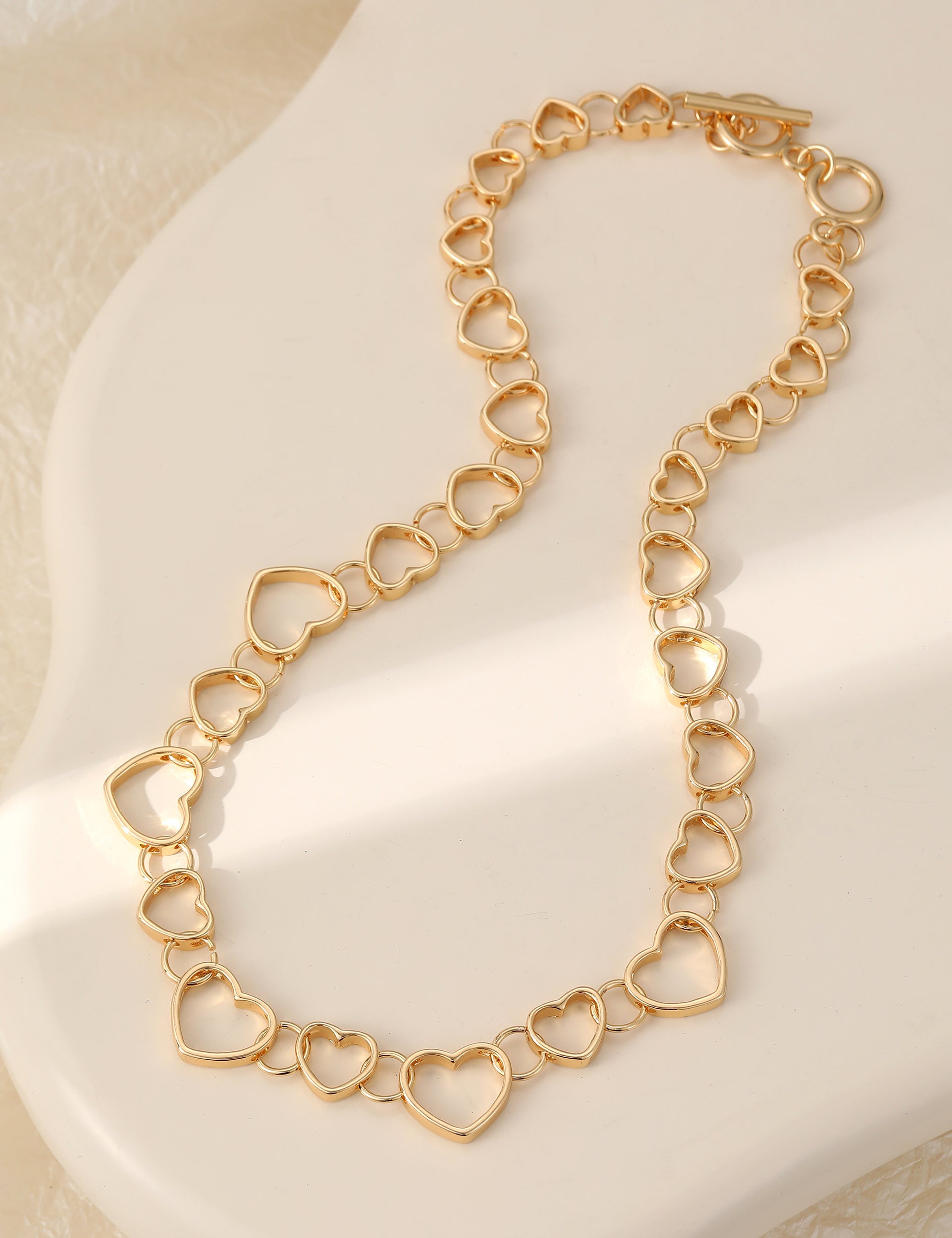 Mary Heart Chain Necklace