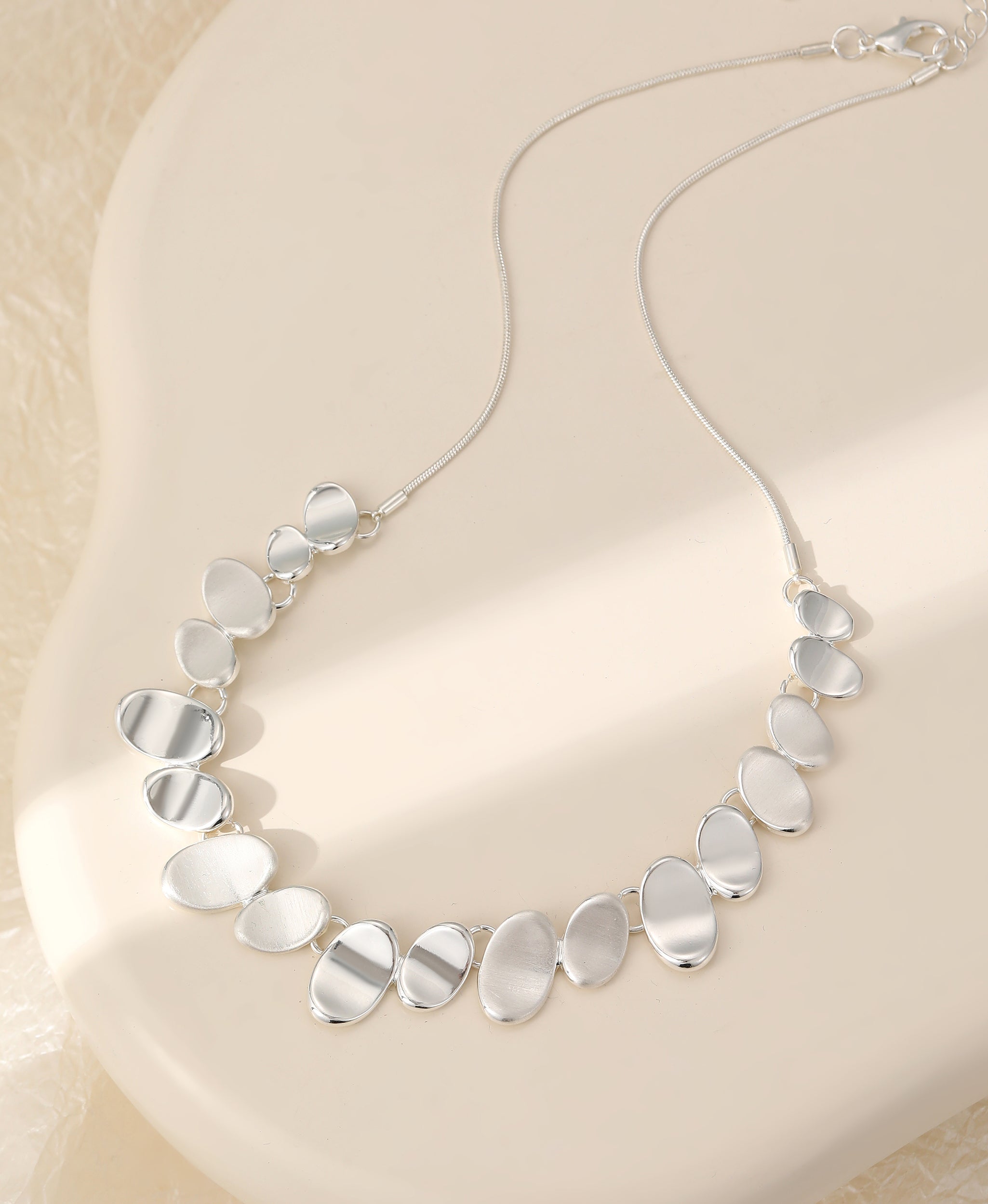 Hannah Brushed Metal Necklace