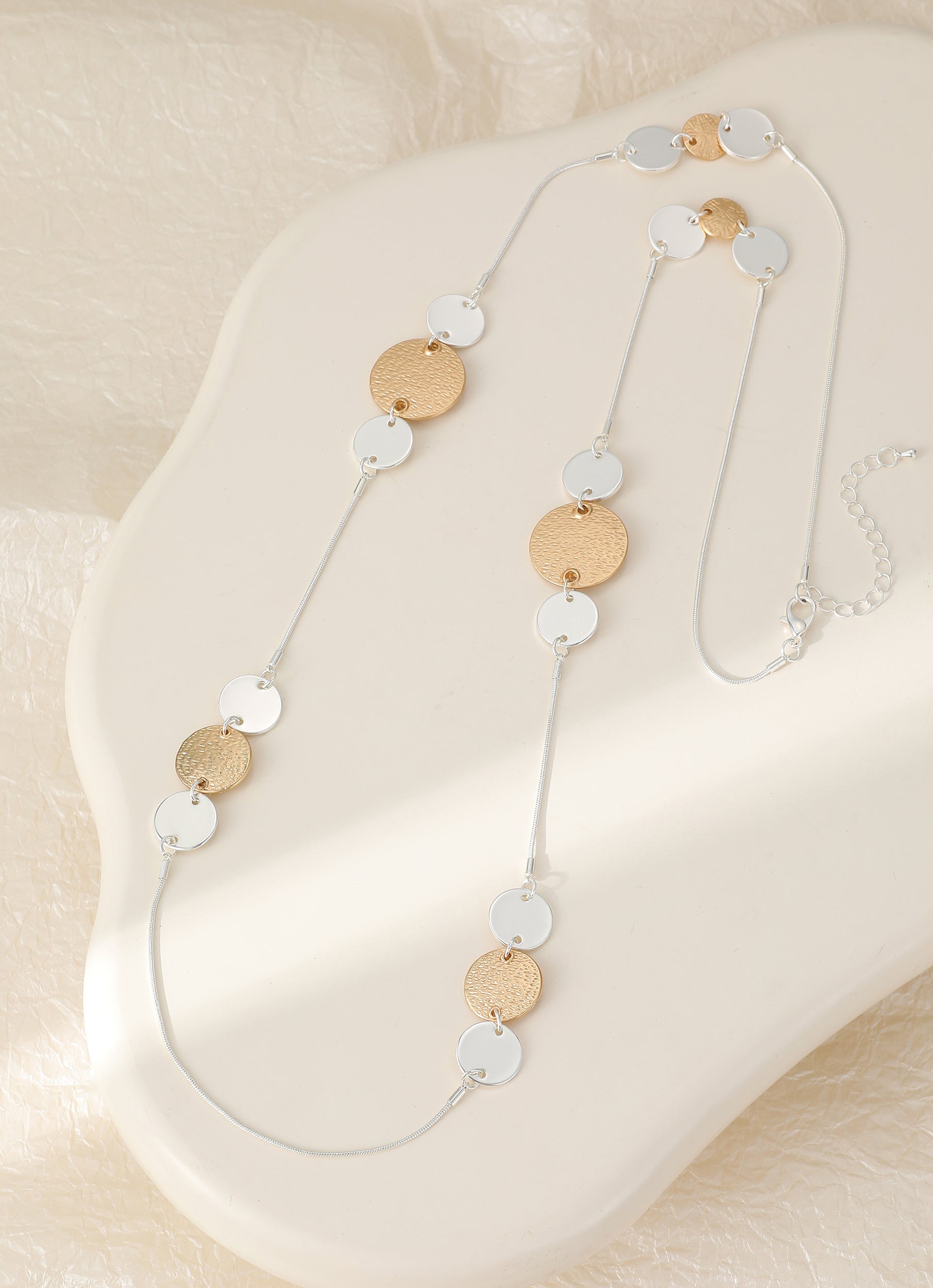 Stella Long Metallic Necklace - The Coastal Boutique