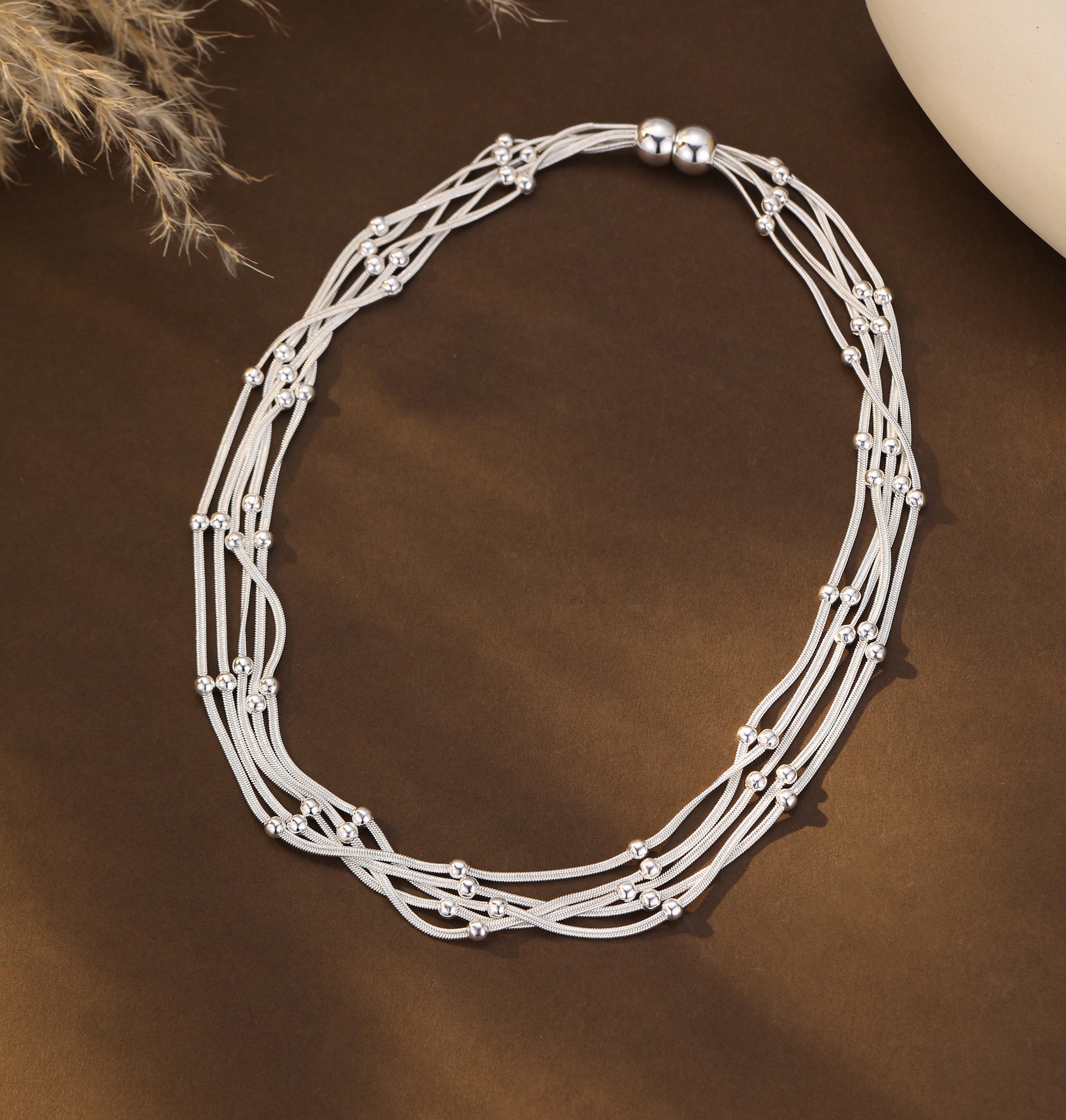 Two Tone Strand Necklace