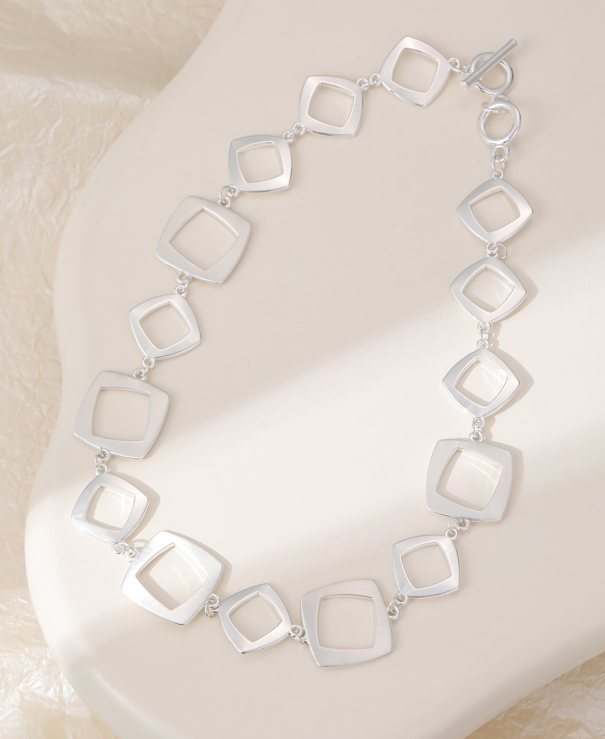 Samantha Abstract Chunky Square Necklace