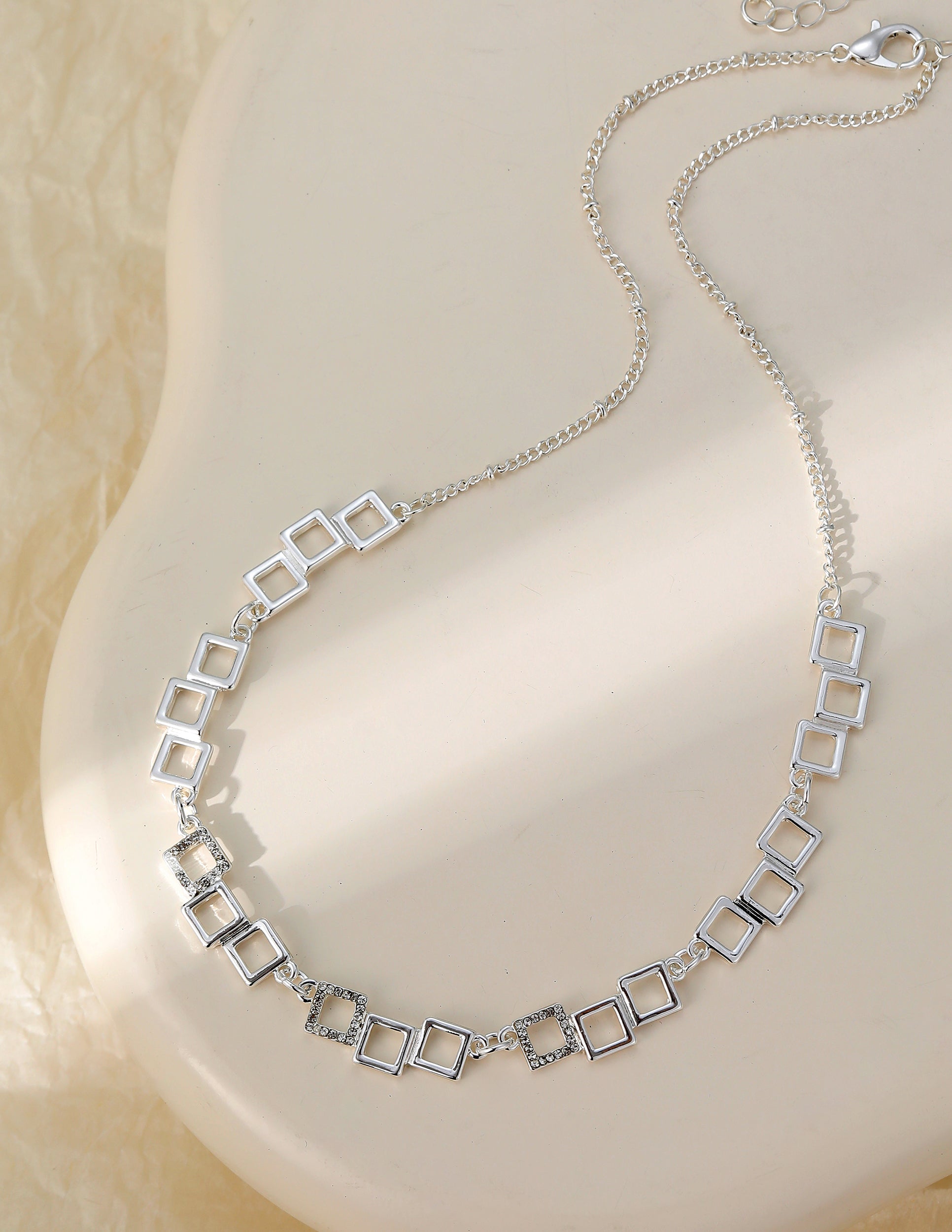 Nancy Square Design Necklace