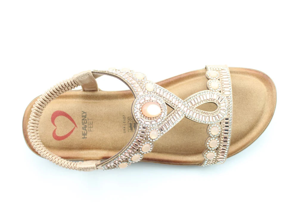Heavenly Feet Glamour Sparkle Sandals - The Coastal Boutique